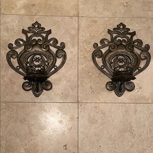 Ornate Wall Candle Holders
